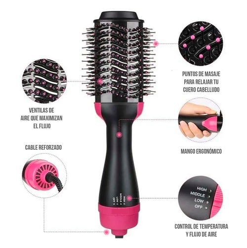 Cepillo Secador Voluminizador One-step Hair Dry 1100 vatios