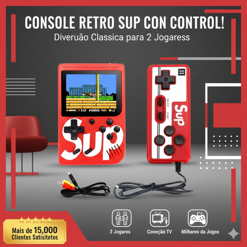 Consola Retro SUP con Control (2 Jugadores)