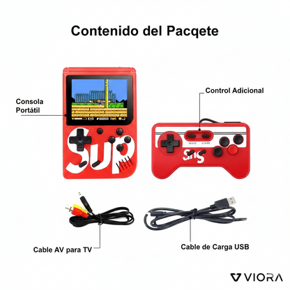 Consola Retro SUP con Control (2 Jugadores)
