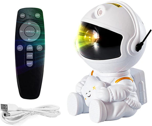Proyector Astronauta LED con Control Remoto – Cielo Estrellado 360°