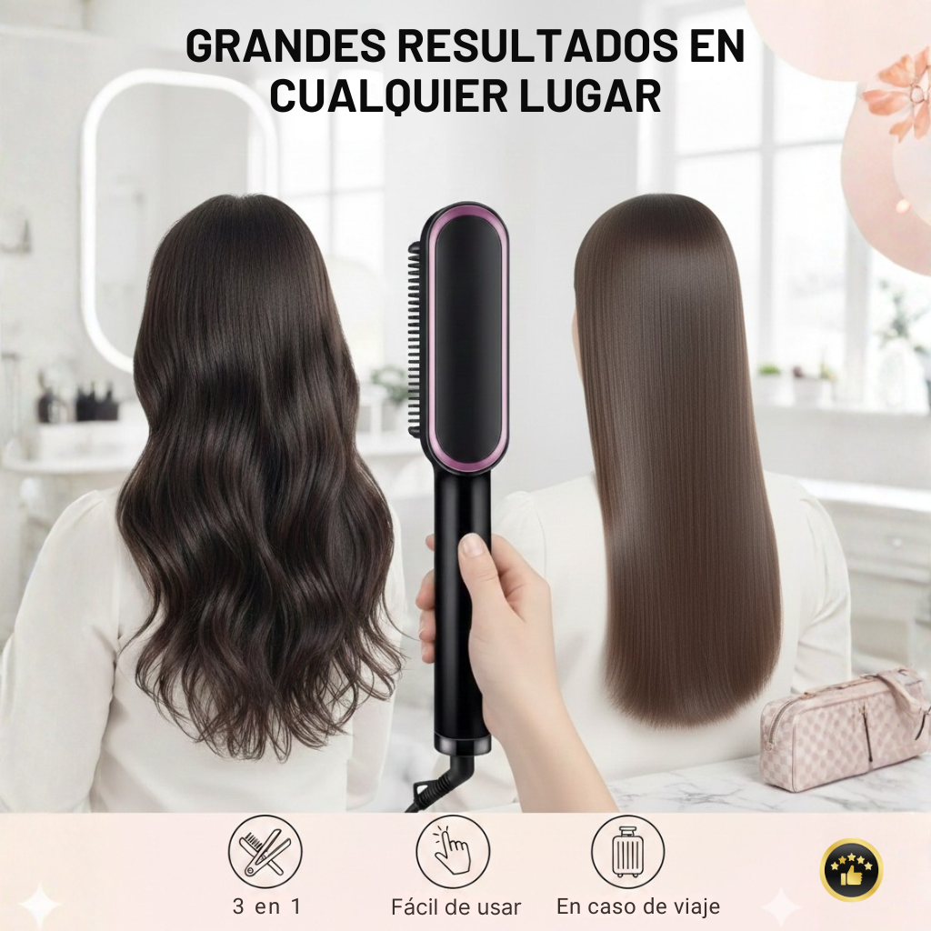 Cepillo Alisador 3 en 1 | Resultados hermosos en cualquier lugar