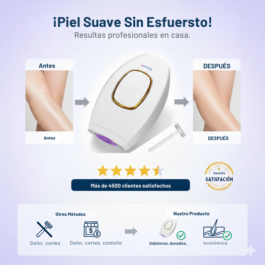 Depilador Láser IPL Profesional — Piel Lisa Definitiva desde Casa